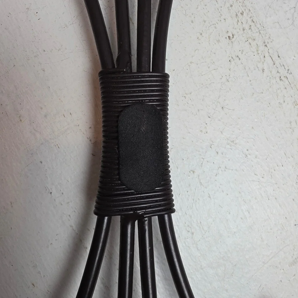 Black Metal Palm Leaf Wall Art Tropical Fan Frond Vertical Sculpture 34